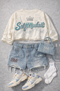 SelfMadeIT “Crowned Crop” Sweatshirt Set
